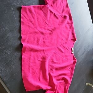 Vibrant Pink V-Neck Top